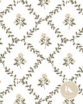 Garden Trellis Pillow in Natural