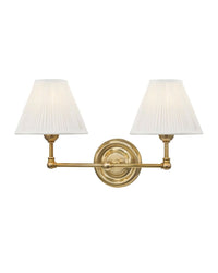 George Double Sconce in Brass