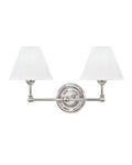 George Double Sconce in Nickel