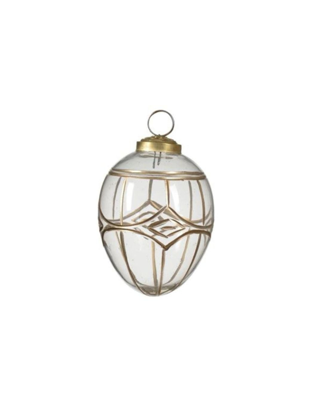 Glass Geometric Border Ornament