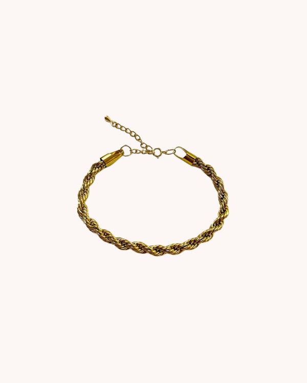 Gold Rope Chain Bracelet