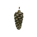 Green Flocked Pinecone Ornament