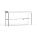 Riviera Console Table in Alabaster