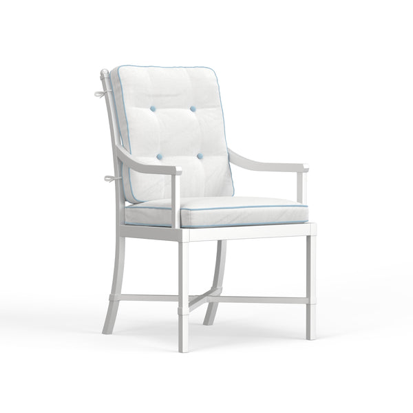 Riviera Arm Chair in Alabaster