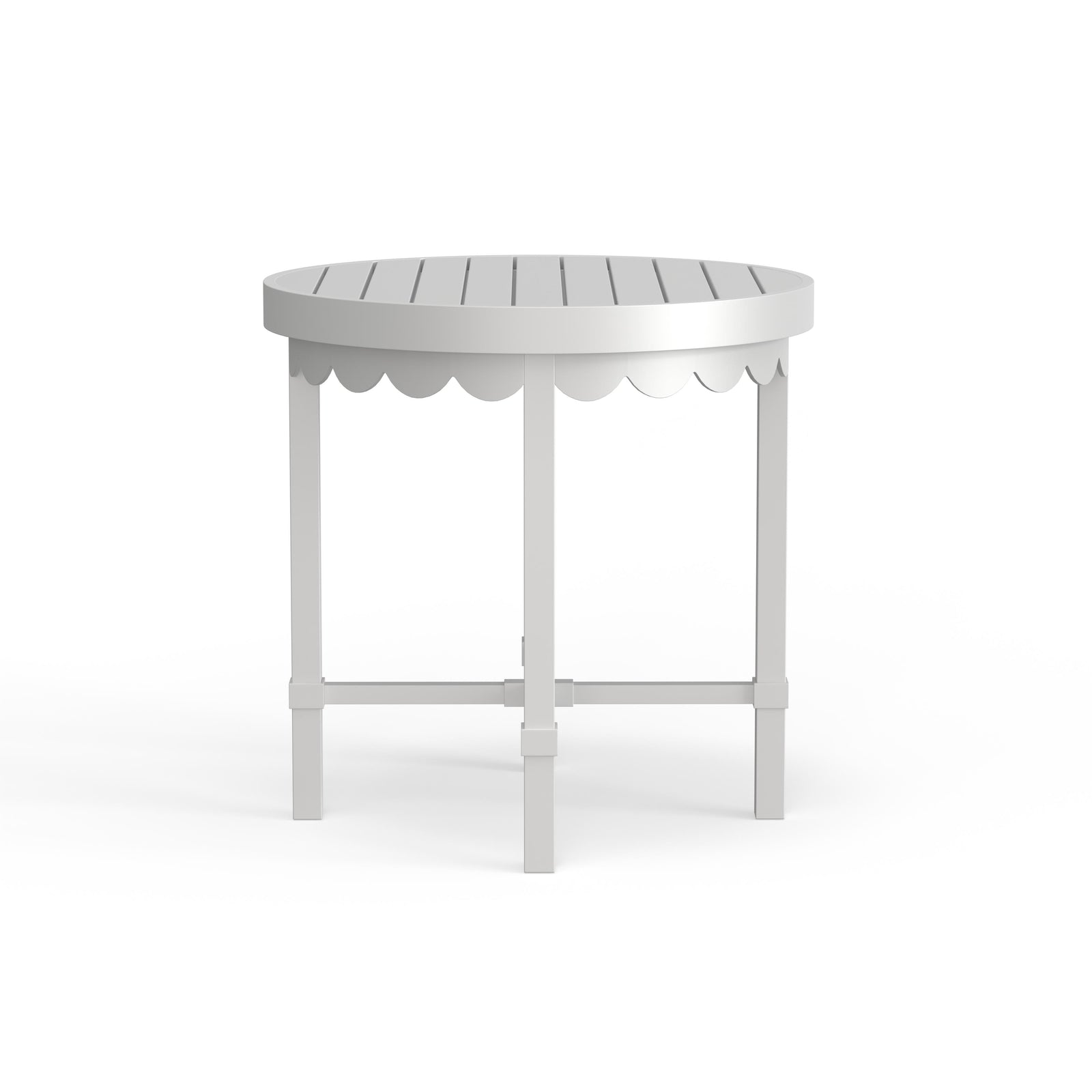 Riviera Side Table in Alabaster