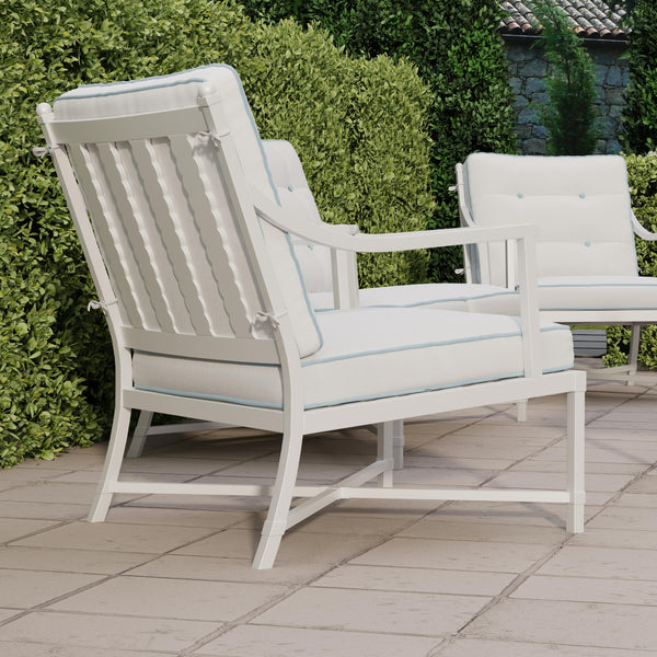 Riviera Lounge Chair in Alabaster