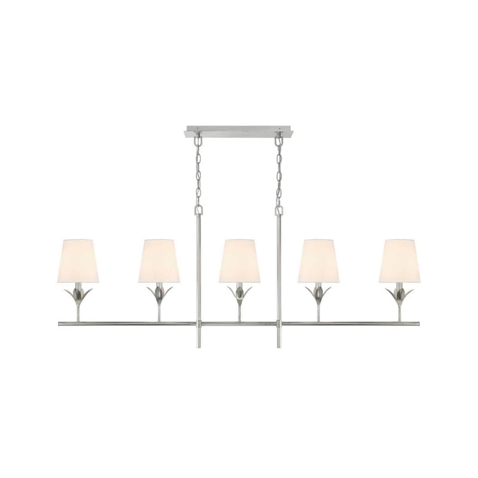 Flourish Linear Chandelier in Silver