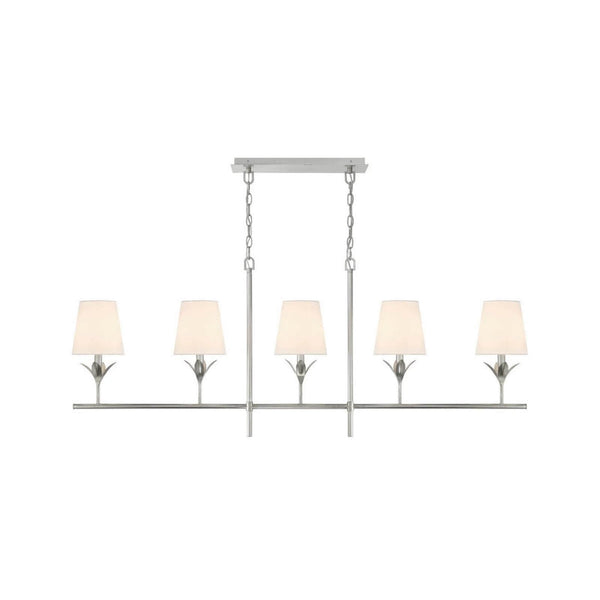 Flourish Linear Chandelier in Silver