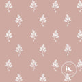 Hannah Floral Fabric in Dusty Pink