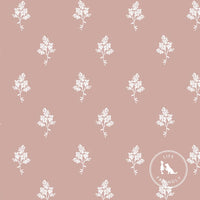 Hannah Floral Fabric in Dusty Pink