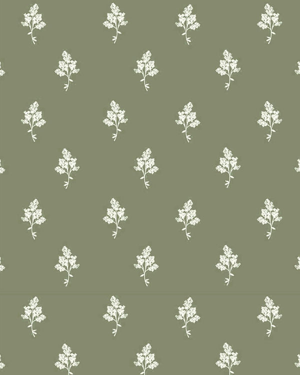 Hannah Floral Fabric in Laurel