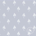 Hannah Floral Fabric in Light Blue