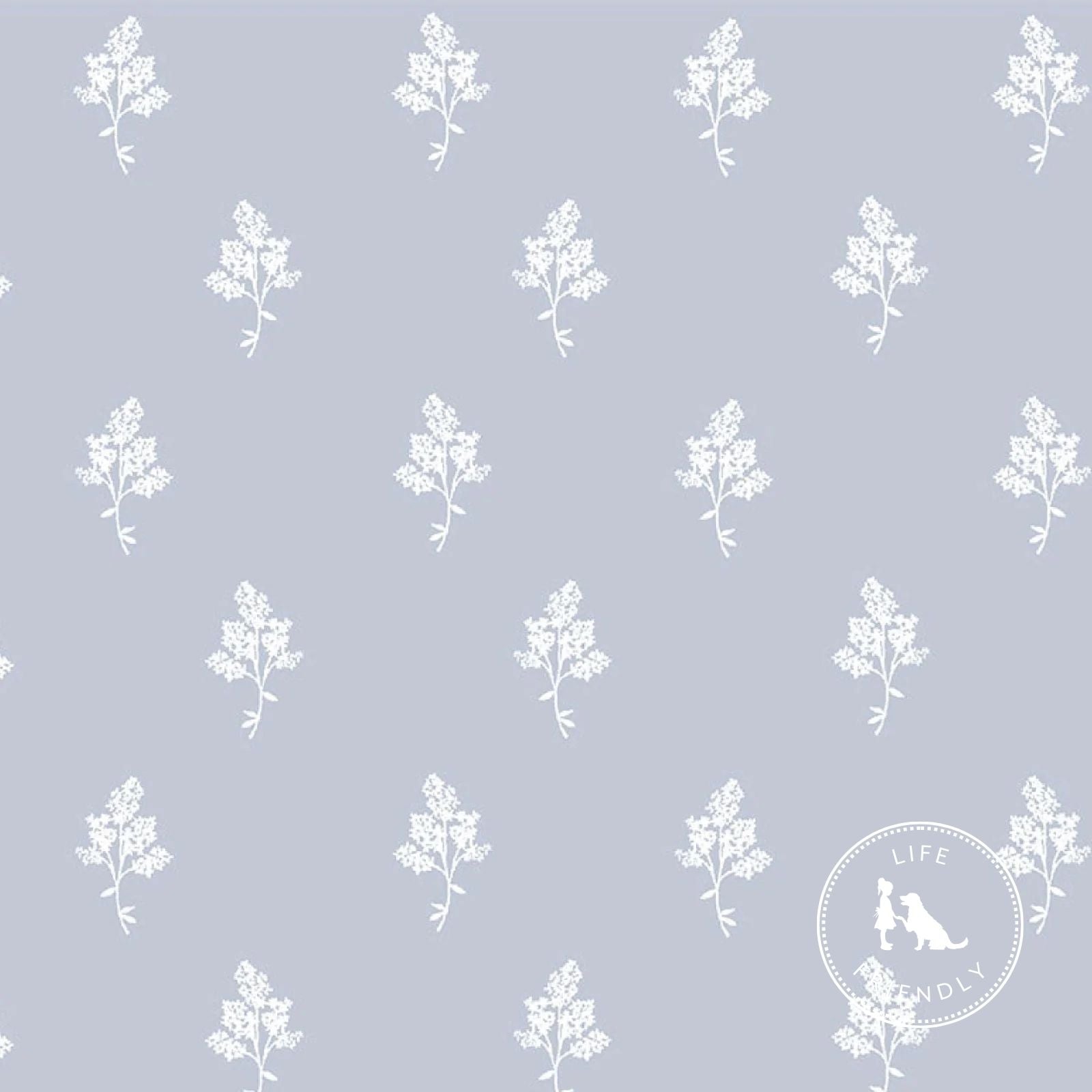 Hannah Floral Fabric in Light Blue