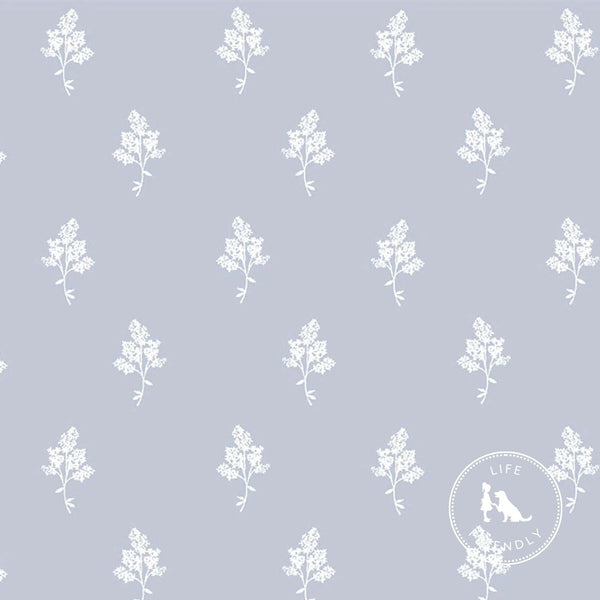 Hannah Floral Fabric in Light Blue