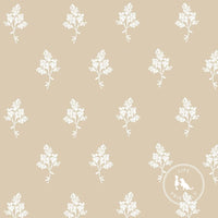 Hannah Floral Fabric in Natural