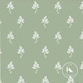 Hannah Floral Fabric in Sage