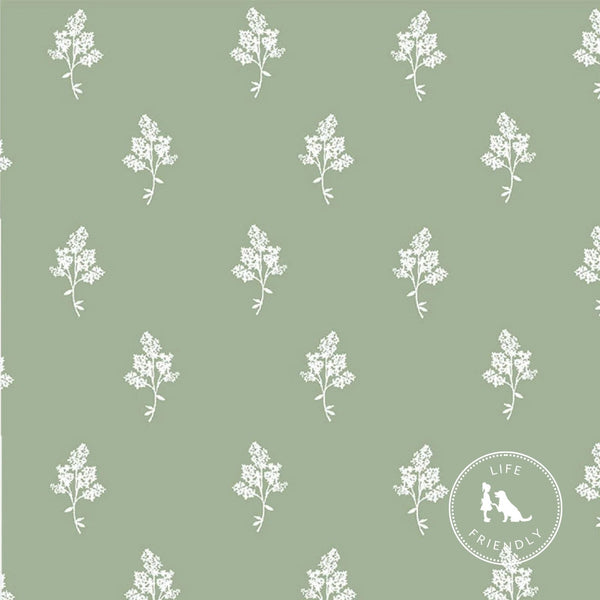 Hannah Floral Fabric in Sage