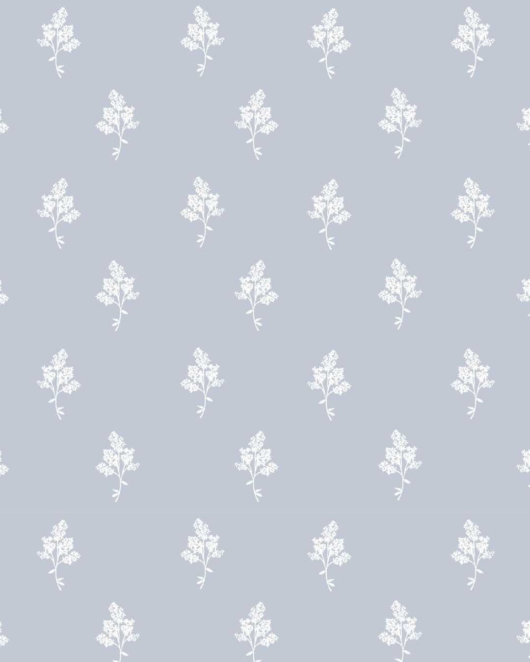 Hannah Floral Fabric in Light Blue