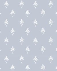 Hannah Floral Fabric in Light Blue