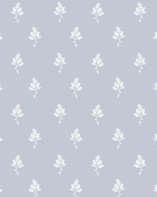 Hannah Floral Fabric in Light Blue