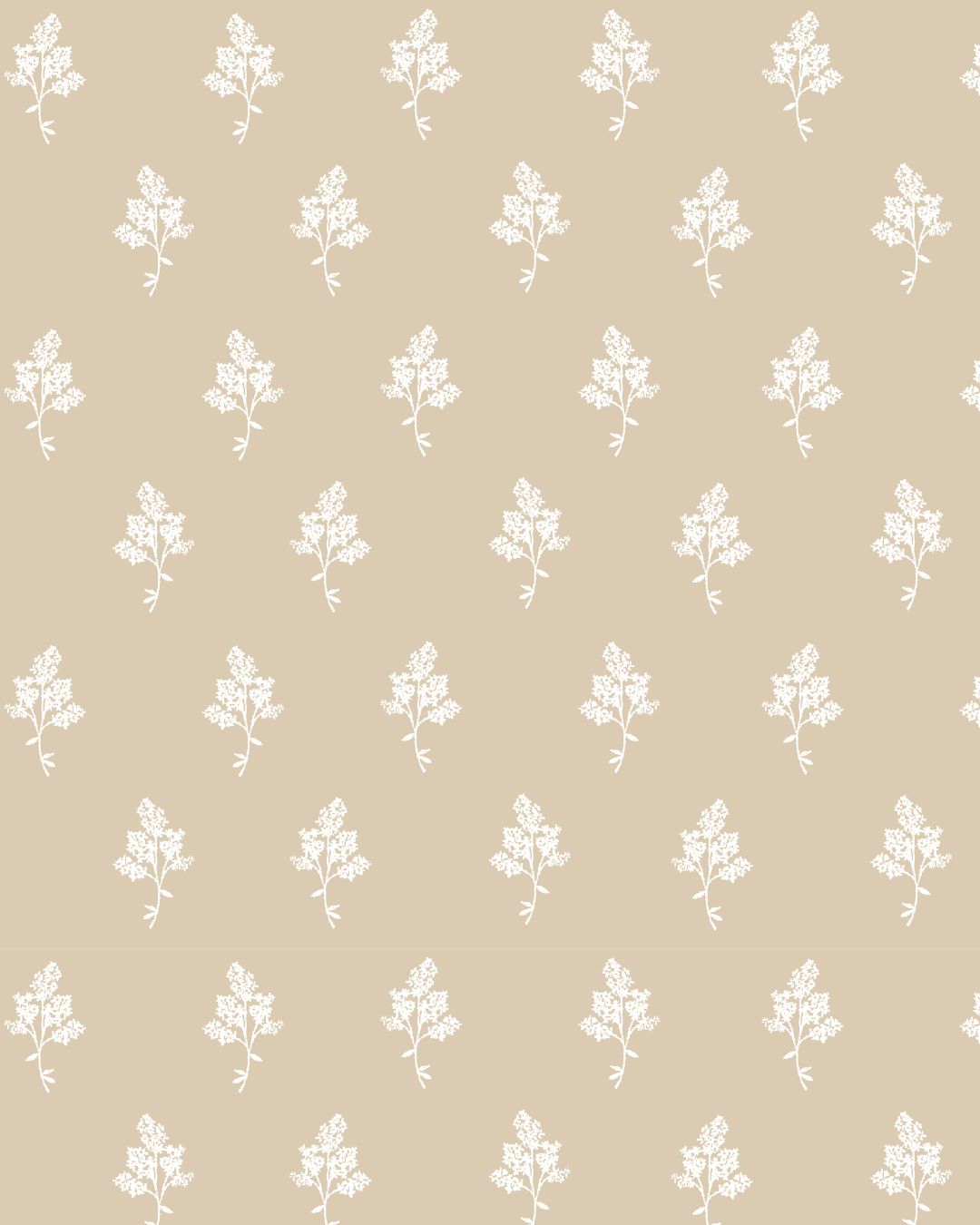 Hannah Floral Fabric in Natural