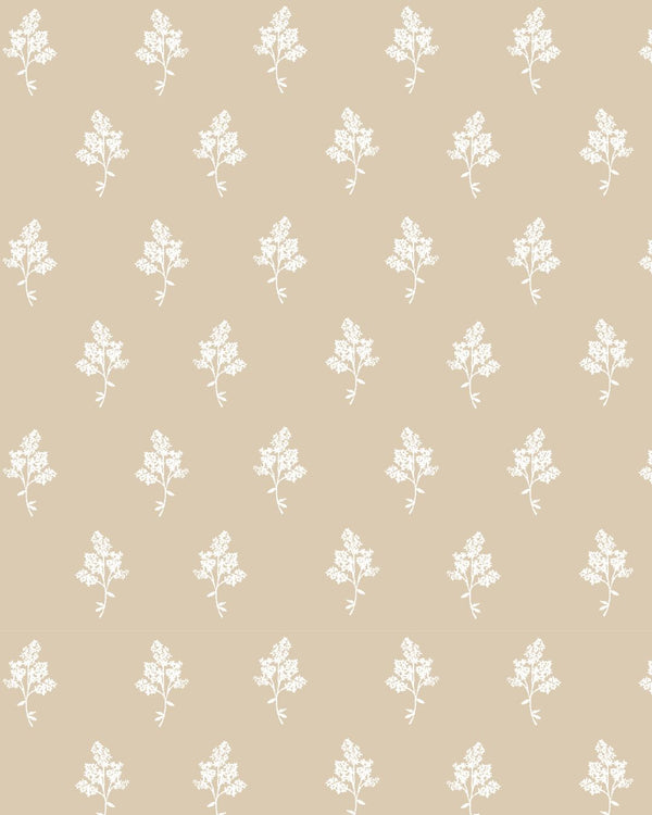 Hannah Floral Fabric in Natural