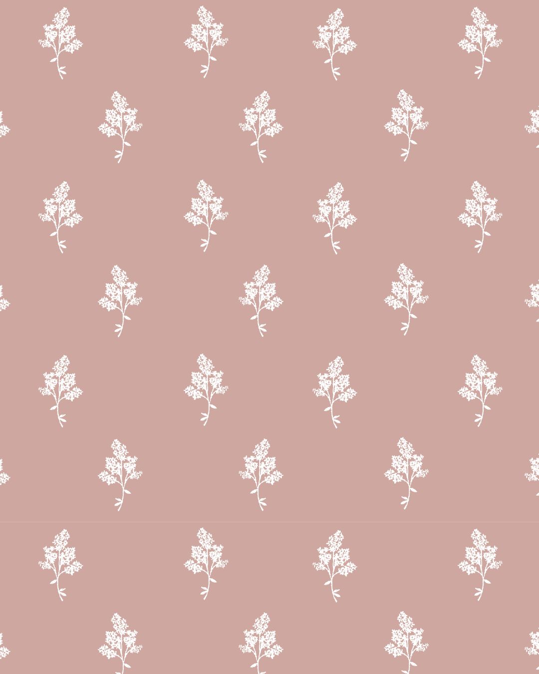 Hannah Floral Fabric in Dusty Pink