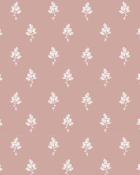 Hannah Floral Fabric in Dusty Pink