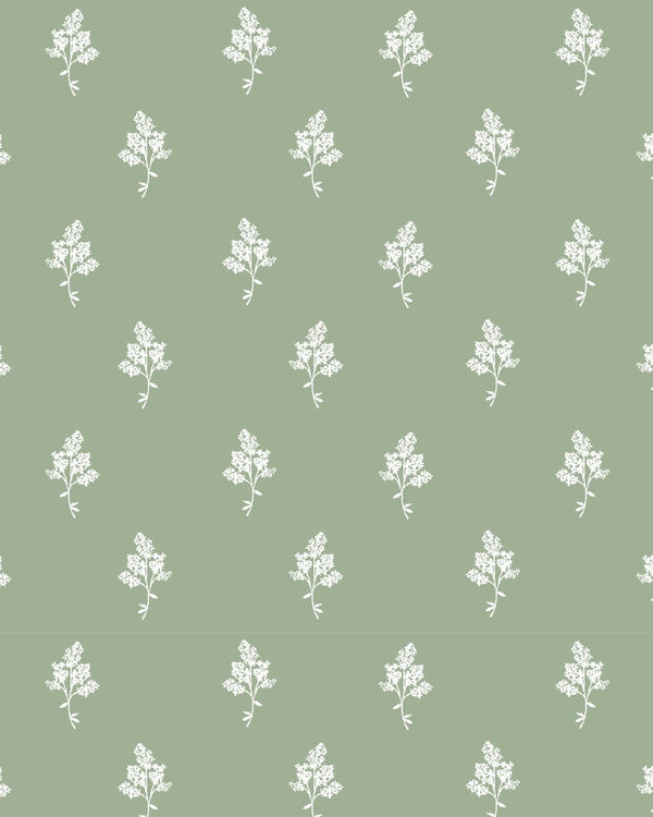 Hannah Floral Fabric in Sage