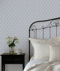 Hannah Floral Wallpaper in Light Blue