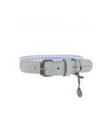 Harbor Gingham Dog Collar