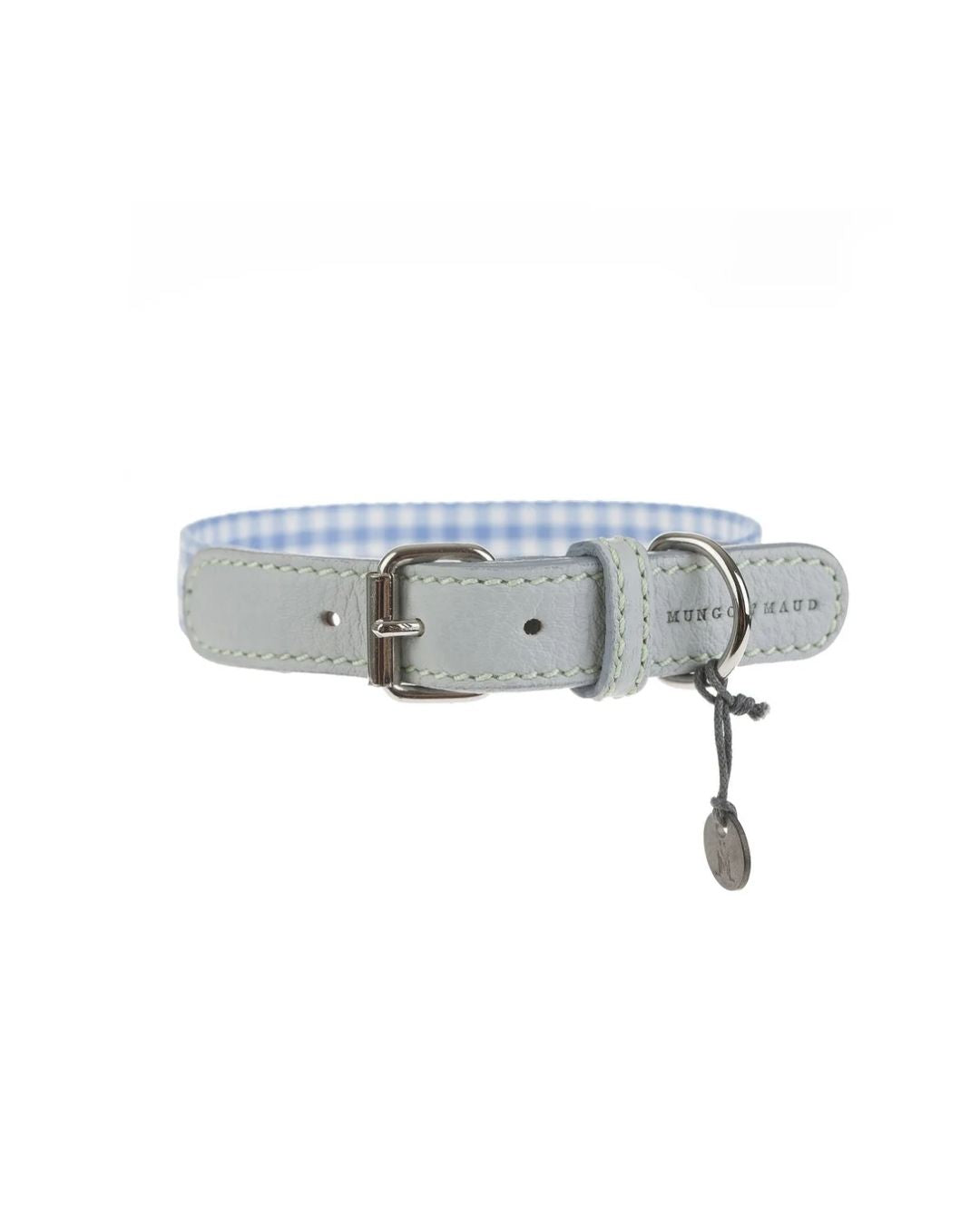 Harbor Gingham Dog Collar