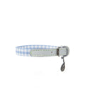 Harbor Gingham Dog Collar