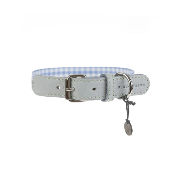 Harbor Gingham Dog Collar