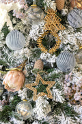 Rattan Star and Tree Ornament Set