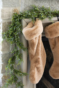 Camel Faux Fur Stocking