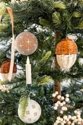 Rattan Acorn Ornament