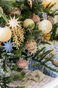 Painted Holiday Star Ornament in French Blue