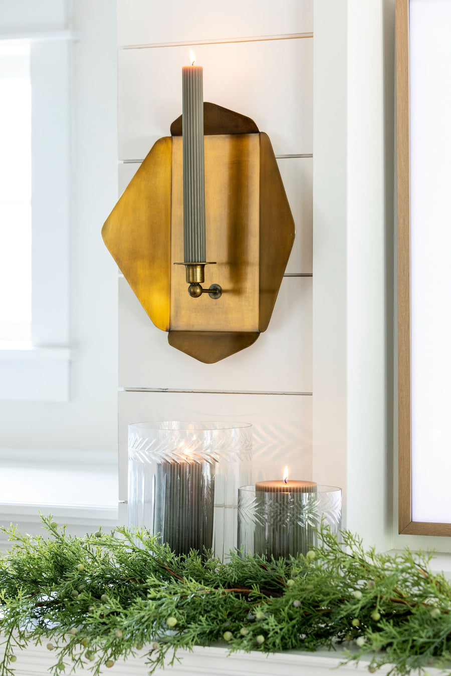 Geometric Candle Sconce