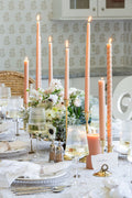 Reeded Petal Taper Candle