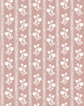 Hollyhock Floral Fabric in Dusty Pink