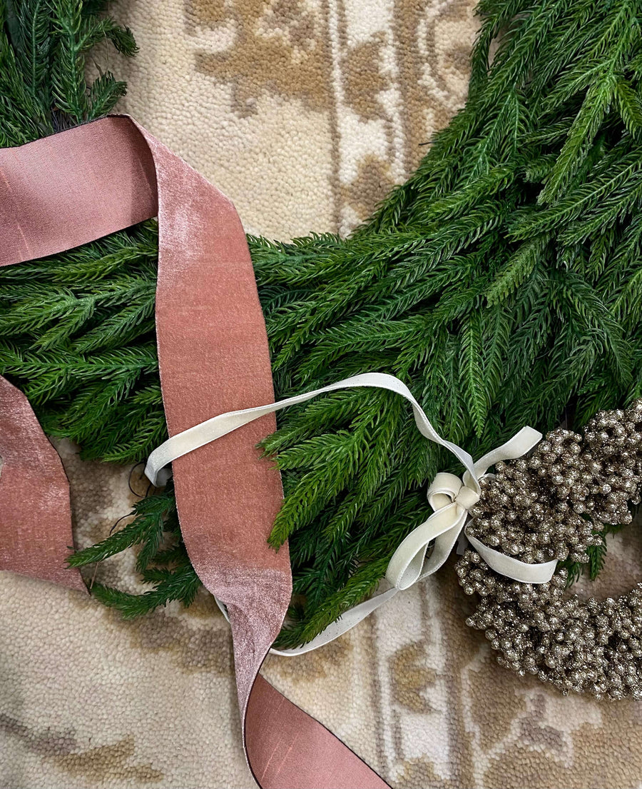 Textured Pine Needle Wreath