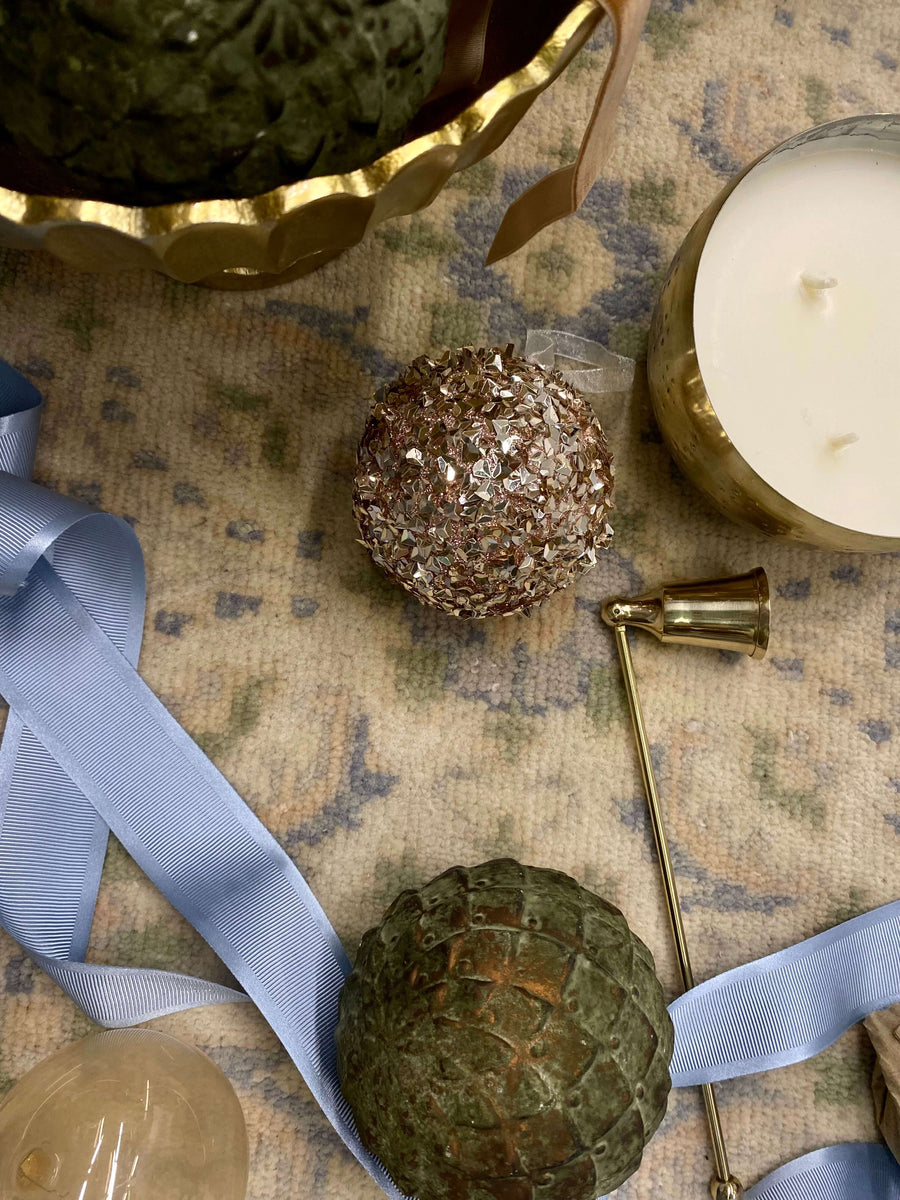 Iced Metal Candle