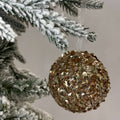 Rose Gold Sparkle Ball Ornament