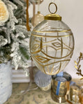 Glass Geometric Border Ornament