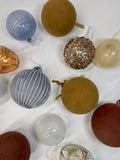 Pastel Glass Ornament Set