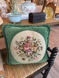 Vintage Rose Floral Pillow