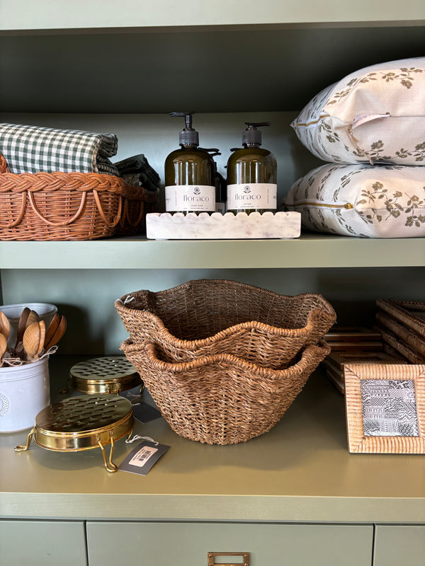 Woven Scalloped Bowl