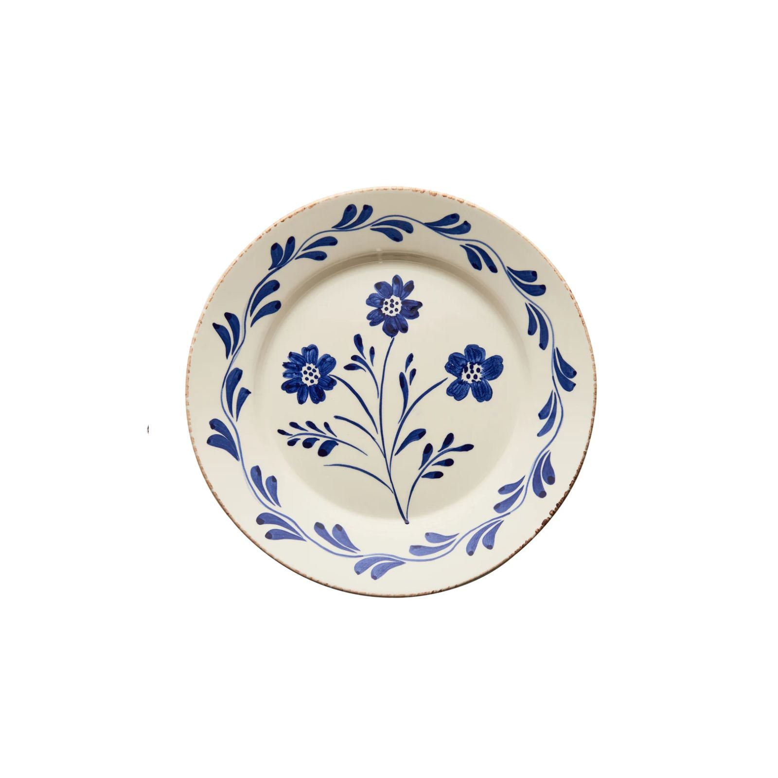 Indigo Floral Dinner Plate