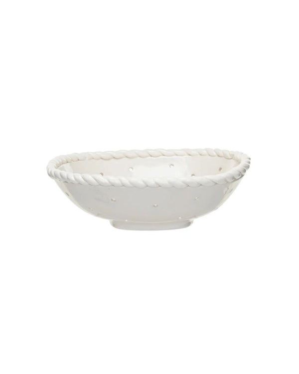 Ivory Twist Colander